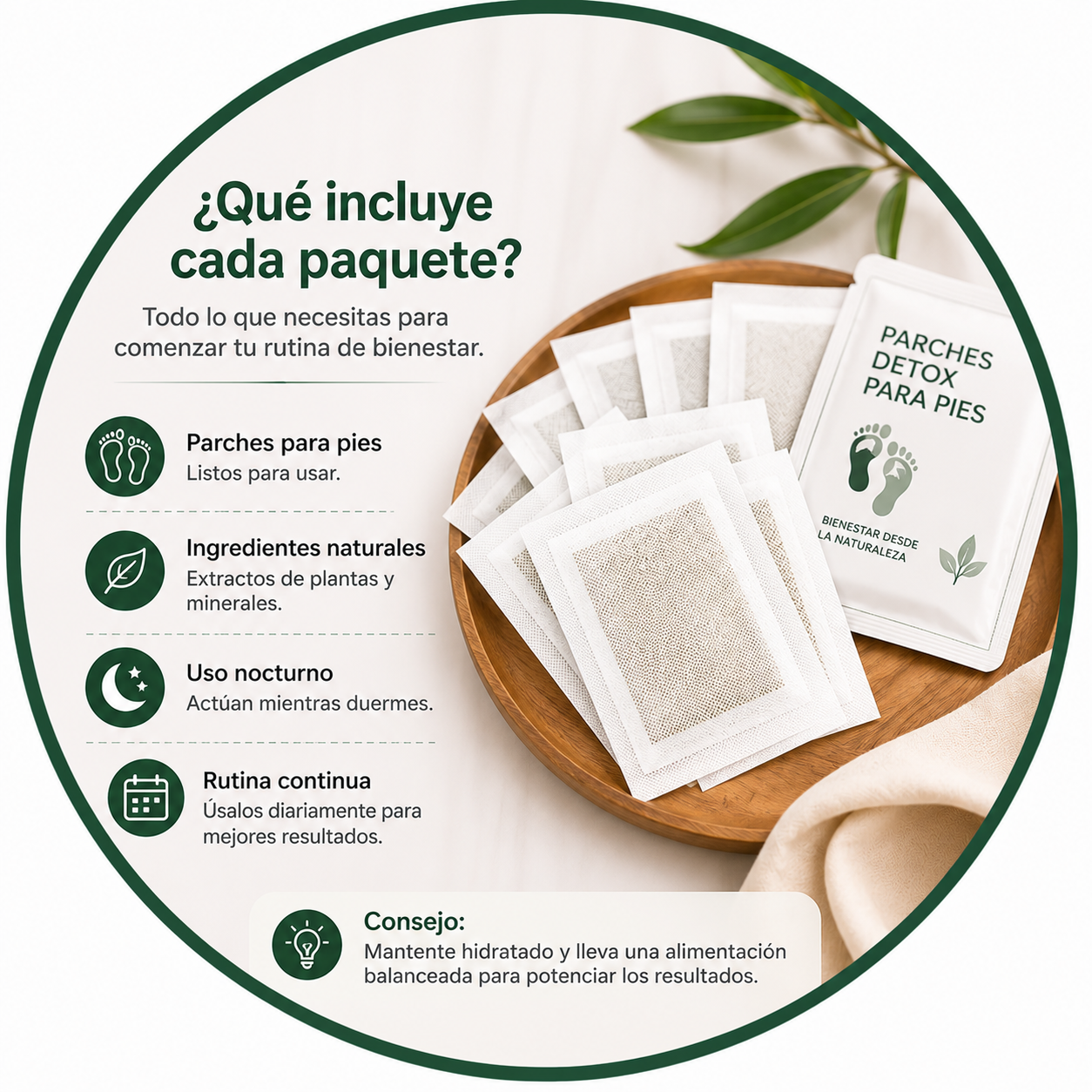 DetoxStep Parches Desintoxicantes para Pies