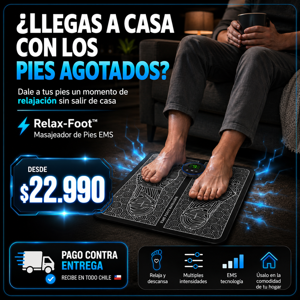 ⚡ Relax-Foot™ – Masajeador de Pies EMS