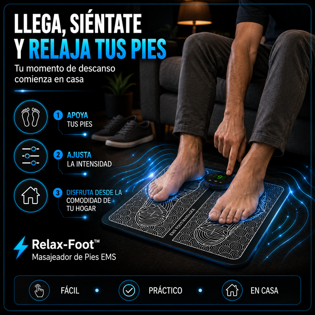 ⚡ Relax-Foot™ – Masajeador de Pies EMS