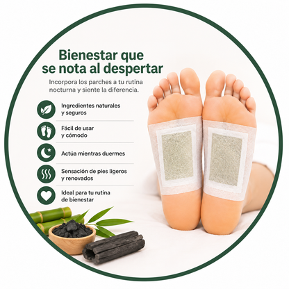 DetoxStep Parches Desintoxicantes para Pies