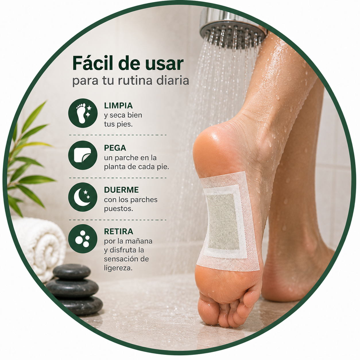 DetoxStep Parches Desintoxicantes para Pies